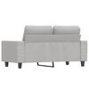 vidaXL 2-Seater Sofa Light Grey 120 cm Microfibre Fabric