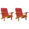 vidaXL Adirondack Chair Cushions 2 pcs Red Oxford Fabric