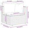 vidaXL 5 Piece Garden Lounge Set with Cushions Grey Poly Rattan