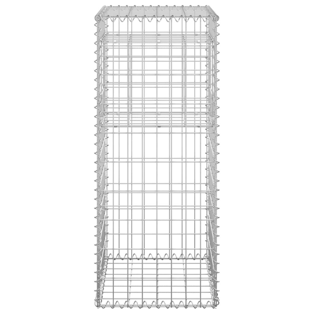 vidaXL Gabion Basket Post 40x40x100 cm Iron