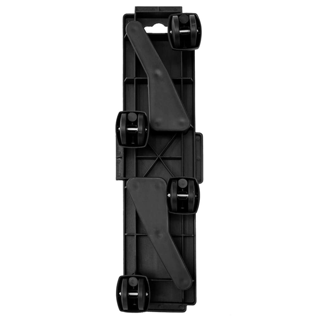 vidaXL Moving Dollies with 4 Wheels 2 pcs Black Polypropylene 170 kg