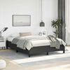 vidaXL Bed Frame without Mattress Black 152x203 cm Queen Faux Leather