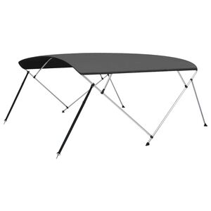 vidaXL 4 Bow Bimini Top Anthracite 243x(230-244)x137 cm
