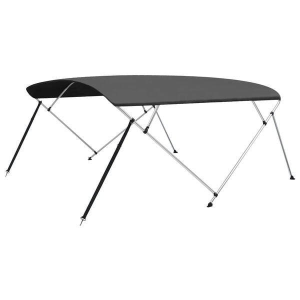 vidaXL 4 Bow Bimini Top Anthracite 243x(230-244)x137 cm