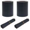 vidaXL Garden Privacy Screens 2 pcs Dark Grey 35 x 0.19 m PVC