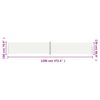 vidaXL Retractable Side Awning Cream 180x1200 cm