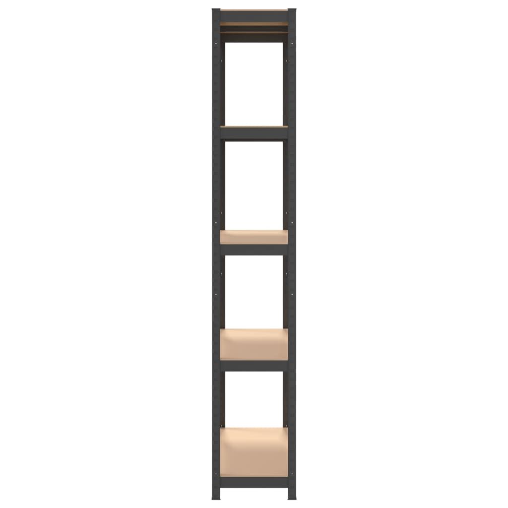 vidaXL 5-Layer Storage Shelf Anthracite Steel&Engineered Wood