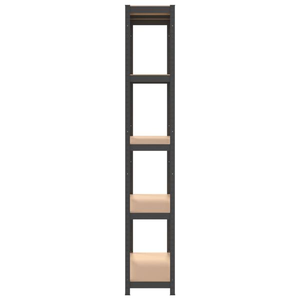 vidaXL 5-Layer Storage Shelf Anthracite Steel&Engineered Wood