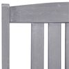 vidaXL 5 Piece Outdoor Dining Set Grey Solid Acacia Wood