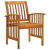 vidaXL 7 Piece Garden Dining Set with Cushions Solid Acacia Wood