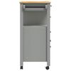 vidaXL Kitchen Trolley MONZA 84x40x90 cm Solid Wood Pine