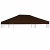 vidaXL Gazebo Top Cover 310 g/m&sup2; 3x4 m Brown