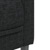 vidaXL 3 Piece Sofa Set Black Fabric