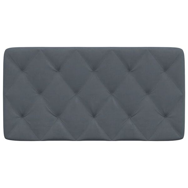 vidaXL Headboard Cushion Dark Grey 100 cm Velvet