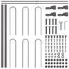 vidaXL Garden Fence Grey 1.7 x 0.6 m Powder-coated steel