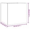 vidaXL Planter 40x41x40 cm Corten Steel
