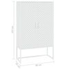 vidaXL Highboard White 80x35x135 cm Steel