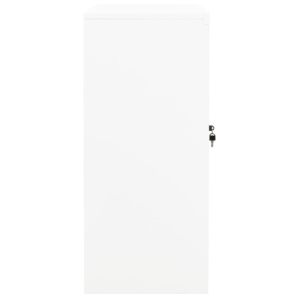 vidaXL Office Cabinet White 90x40x90 cm Steel
