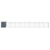 vidaXL Chicken Cage with Run Anthracite 110x1017x110 cm Galvanised Steel