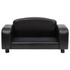 vidaXL Dog Sofa Black 80x50x40 cm Faux Leather