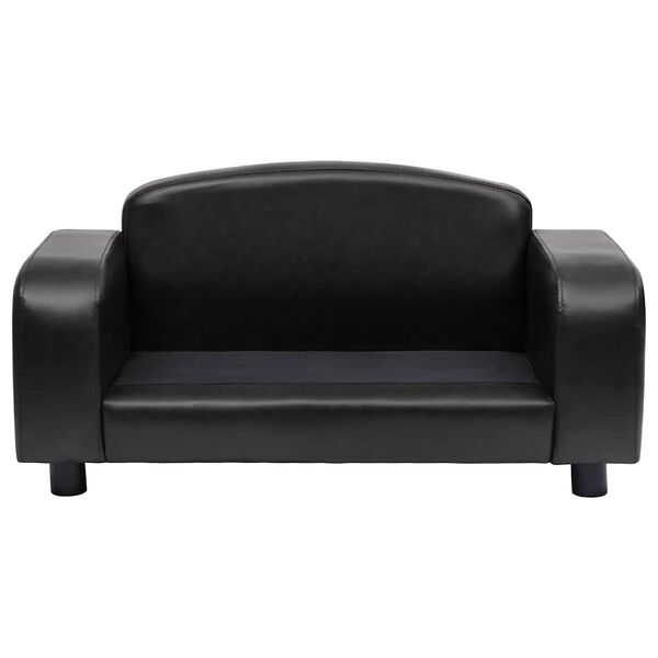 vidaXL Dog Sofa Black 80x50x40 cm Faux Leather