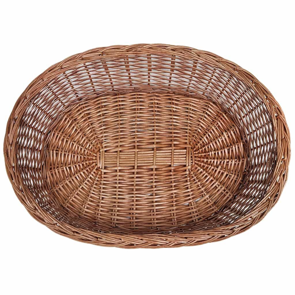 vidaXL Willow Dog Basket/Pet Bed Natural 90 cm