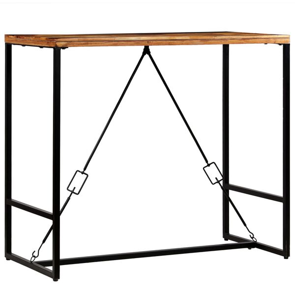 vidaXL Bar Table Solid Reclaimed Wood 120x60x106 cm