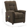 vidaXL Electric Massage Chair Brown Fabric