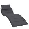 vidaXL Sun Lounger Cushion Melange Anthracite 186x58x4 cm Fabric
