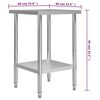 vidaXL Kitchen Work Table 60x60x85 cm Stainless Steel
