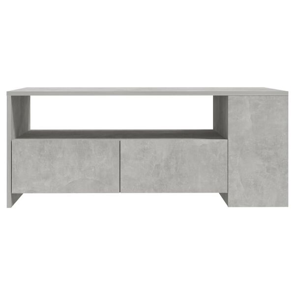 vidaXL Coffee Table Concrete Grey 102x55x42 cm Engineered Wood