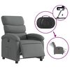 vidaXL Electric Recliner Chair Dark Grey Fabric