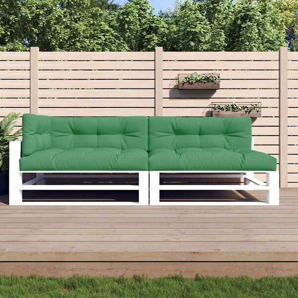 vidaXL Pallet Cushions 5 pcs Green Fabric