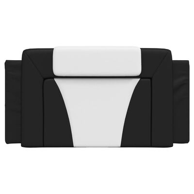 vidaXL Headboard Cushion Black and White 100 cm Faux Leather