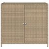 vidaXL Garden Storage Cabinet Beige 83x45x76 cm Poly Rattan