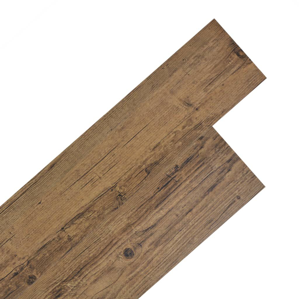 vidaXL Self-adhesive PVC Flooring Planks 5.02 m² 2 mm Walnut Brown