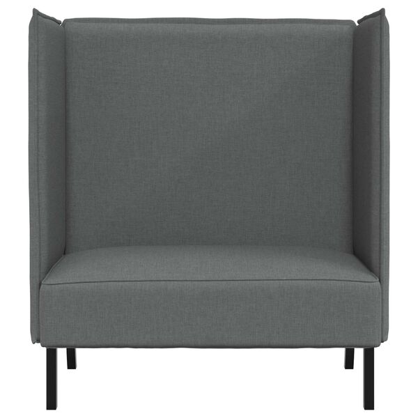 vidaXL Highback Sofa 101cm Dark grey Fabric