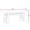 vidaXL Bench Mixed Recycled Wood and Solid Teak 100x28x43 cm