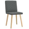 vidaXL Dining Chairs 2 pcs Dark Grey Fabric