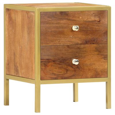 vidaXL Bedside Cabinet 40x35x50 cm Solid Mango Wood