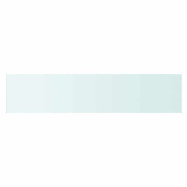 vidaXL Shelf Panel Glass Clear 90x20 cm