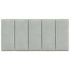 vidaXL Headboard Cushion "Hanko" Light Grey 100 cm Velvet