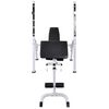 vidaXL Workout Bench with Weight Rack, Barbell and Dumbbell Set 90 kg