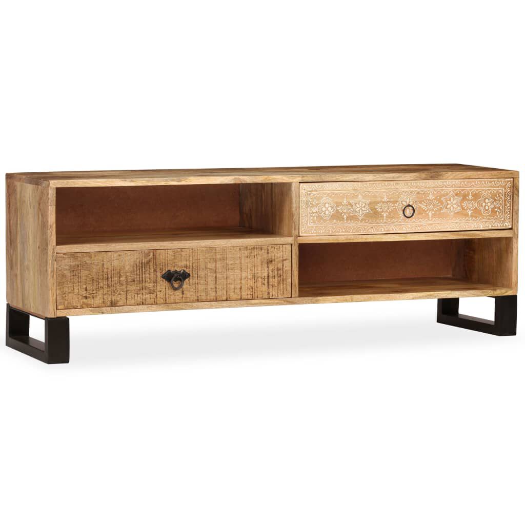 vidaXL TV Cabinet Solid Mango Wood 120x30x40 cm