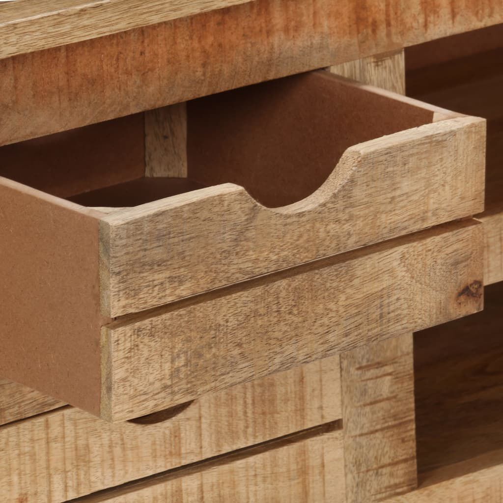 vidaXL TV Cabinet 110x30x40 cm Rough Mango Wood