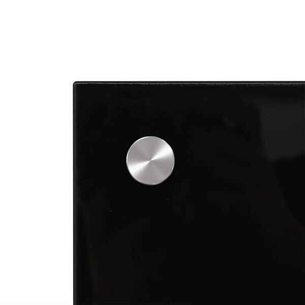 vidaXL Kitchen Backsplashes 2 pcs Black 80x40 cm Tempered Glass