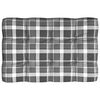 vidaXL Pallet Sofa Cushions 7 pcs Grey Check Pattern