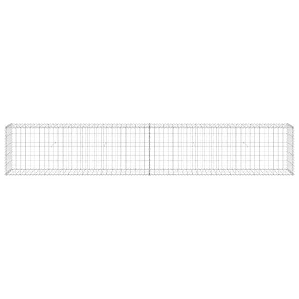 vidaXL Gabion Wall with Covers Galvanised Steel 300x30x50 cm