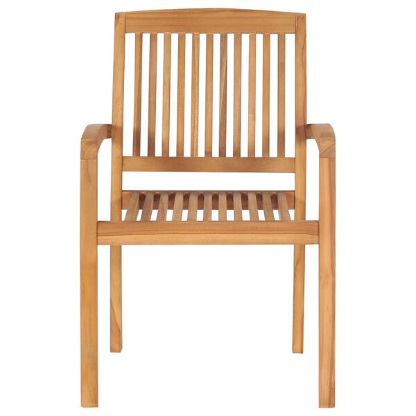 vidaXL Garden Chairs 2 pcs with Bright Green Cushions Solid Teak Wood