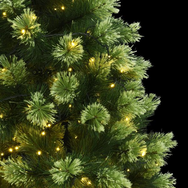 vidaXL Artificial Hinged Christmas Tree 300 LEDs 180 cm